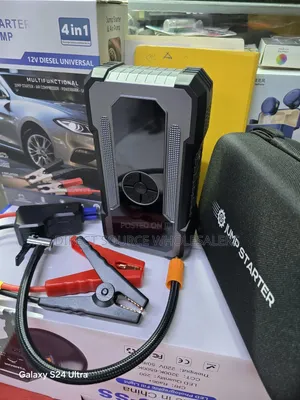 Car Battery Jump Pack With Tyre Compressor & LED Torch