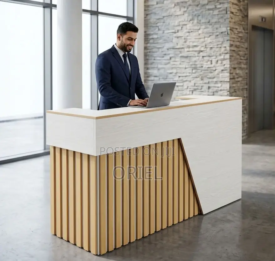 1.6M Modern Reception Work Desk Kenya– Professional Front Office Table
