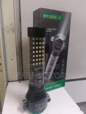 Alarm Newvew Zoomable Flashlight Rechargeable Both Solar & Electricity