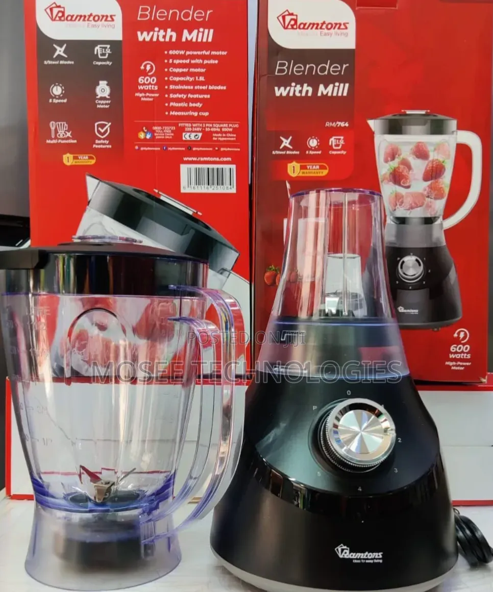 Ramtons Blender + Mill 600W – RM/764
