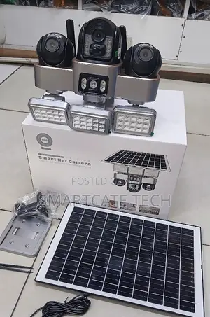 VTS 30 Smart Solar WiFi Camera With 3 Lenses and Powerful Floodlights