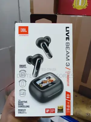 JBL Live Beam 3 True Wireless Noise Cancelling Earbuds - Black