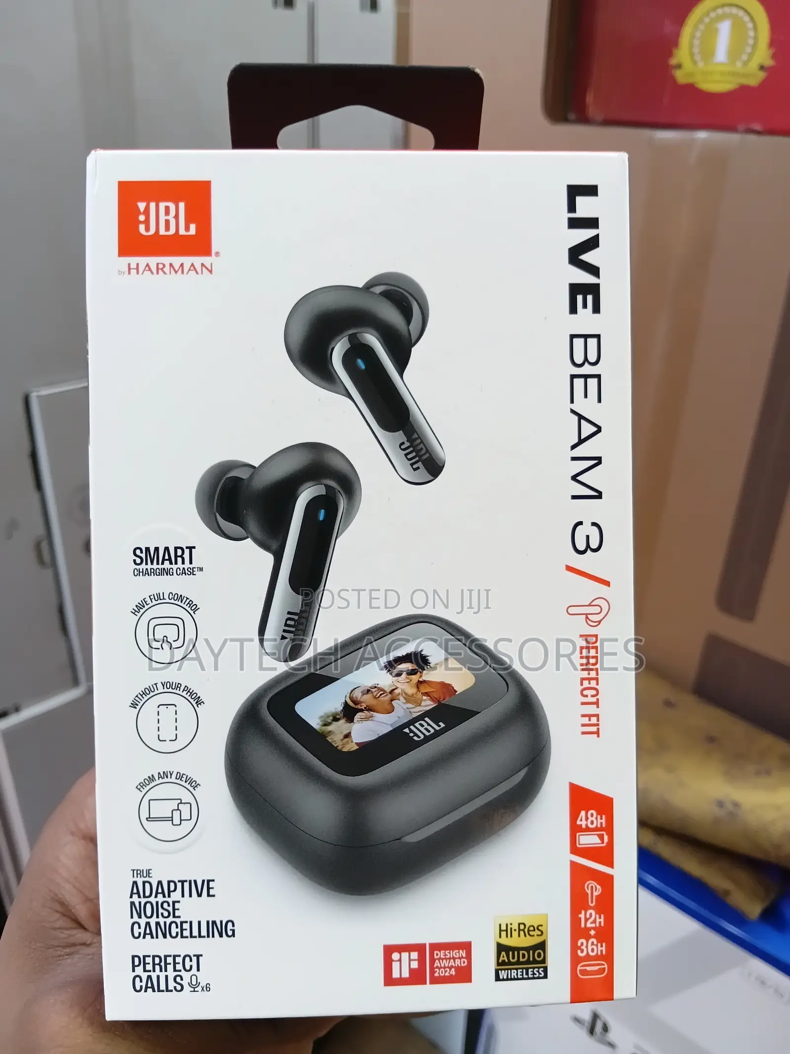 JBL Live Beam 3 Inner Ear Earbuds - Black