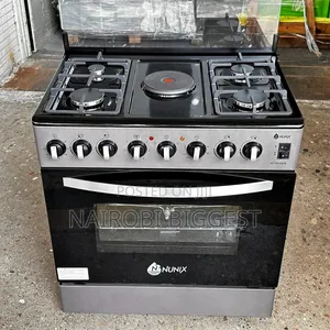 60*80 Nunix 4gas +1 Electric Standing Cooker With Electric Oven