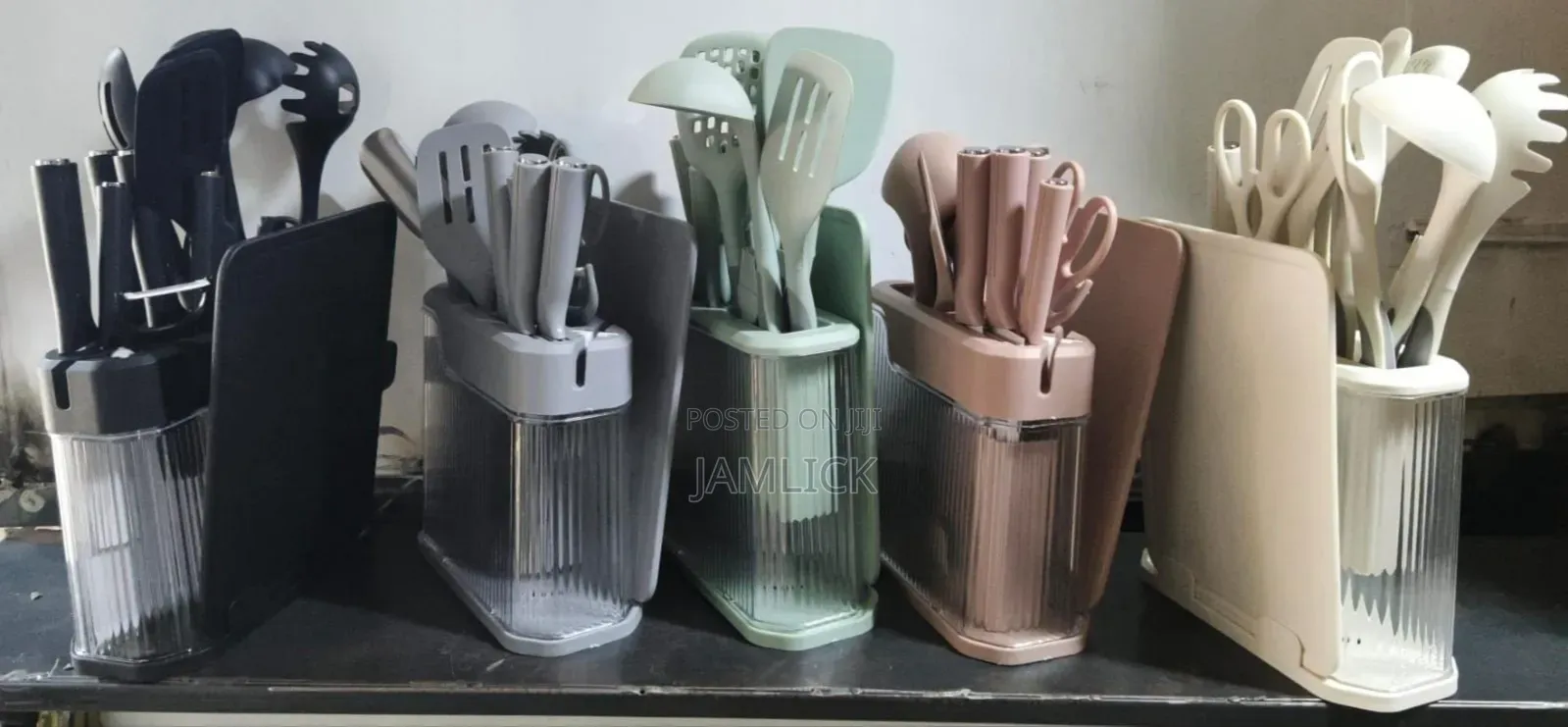 High-Quality 17pc Silicone Kitchen Utensil Set With Sharpener –Pm