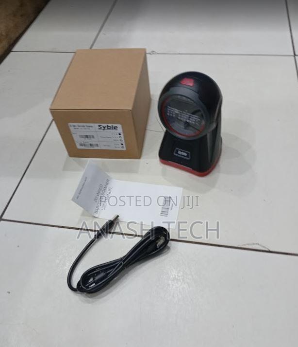 2d Wired Round Table Mount Barcodescanner Xb 8602 - main view