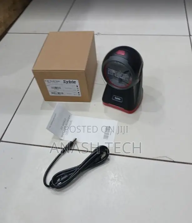 2d Wired Round Table Mount Barcodescanner Xb 8602