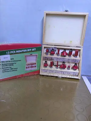 8mm 12-Piece Woodworking Router Bit Set,,,,,