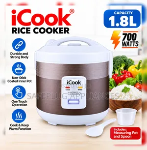 iCook 1.8L Automatic Rice Cooker – 700W