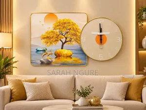 Wall Clock and Art Set