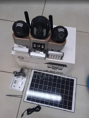 VTS 30 Triple Lens Solar Security Camera With WiFi & LED Floodlight