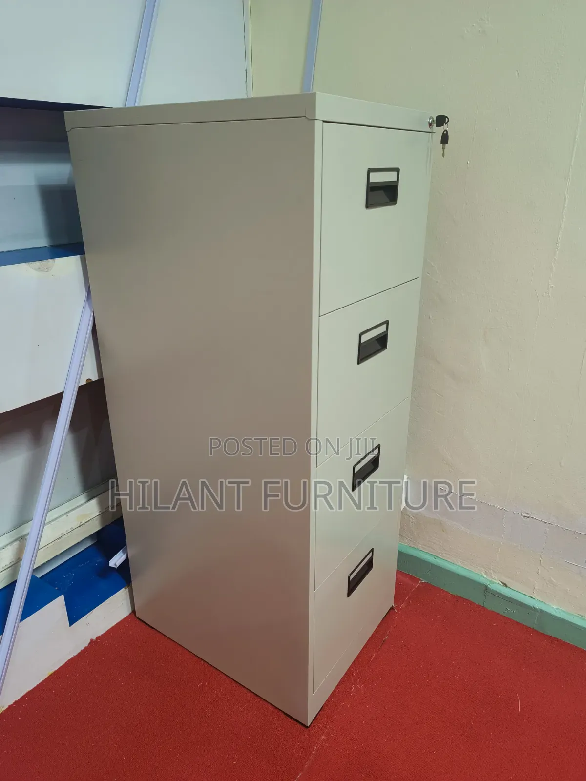 Steel Four-Drawer File Cabinet