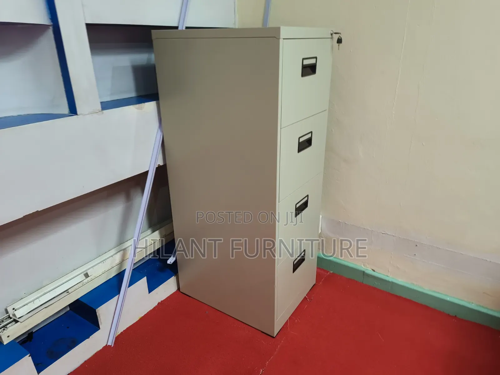 Steel Four-Drawer File Cabinet