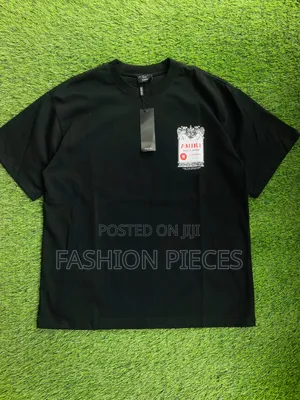  JUST DROPPED: The AMIRI Chateau Stamp Oversized Tee in Black