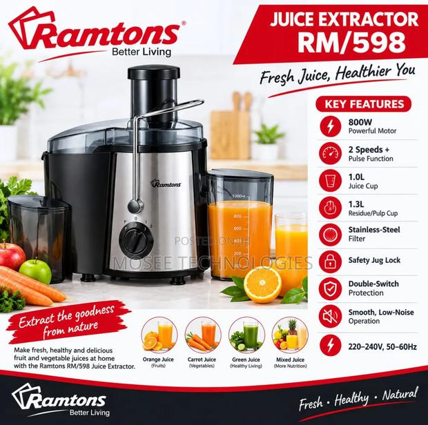 Ramtons Commercial Juicer - main view