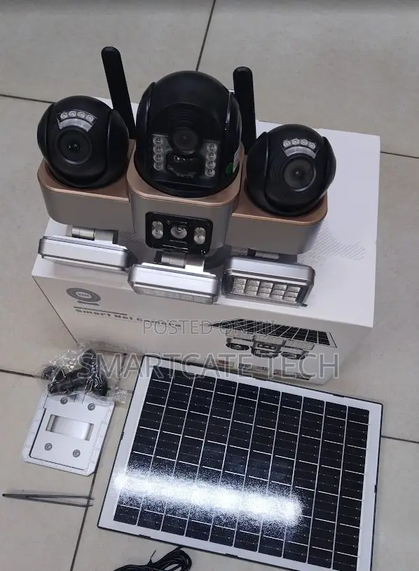VTS 30 WiFi PTZ Outdoor Camera – Triple Lens Solar Floodlight Security