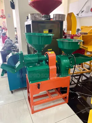 2-in-1 Combined Rice Mill and Grain Crusher Machine
