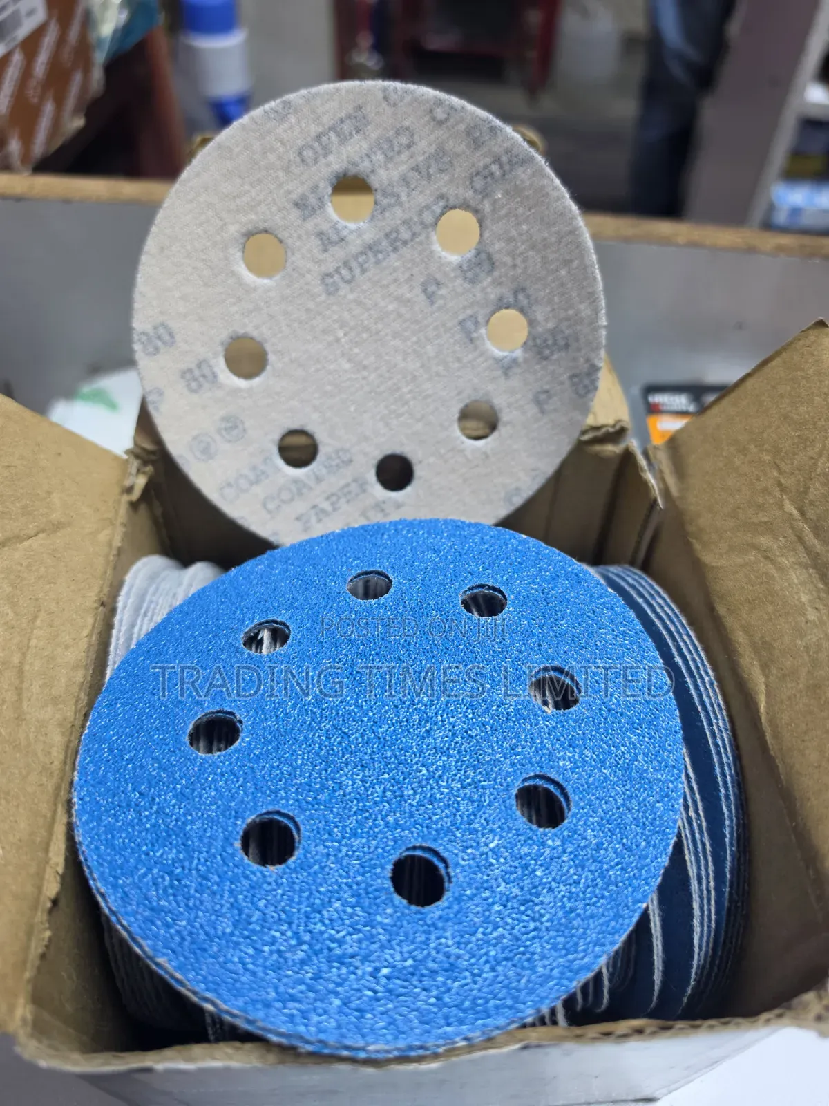 Holed 4.5′ Velcro Disc P36,p40,p60,p80 P100,p120