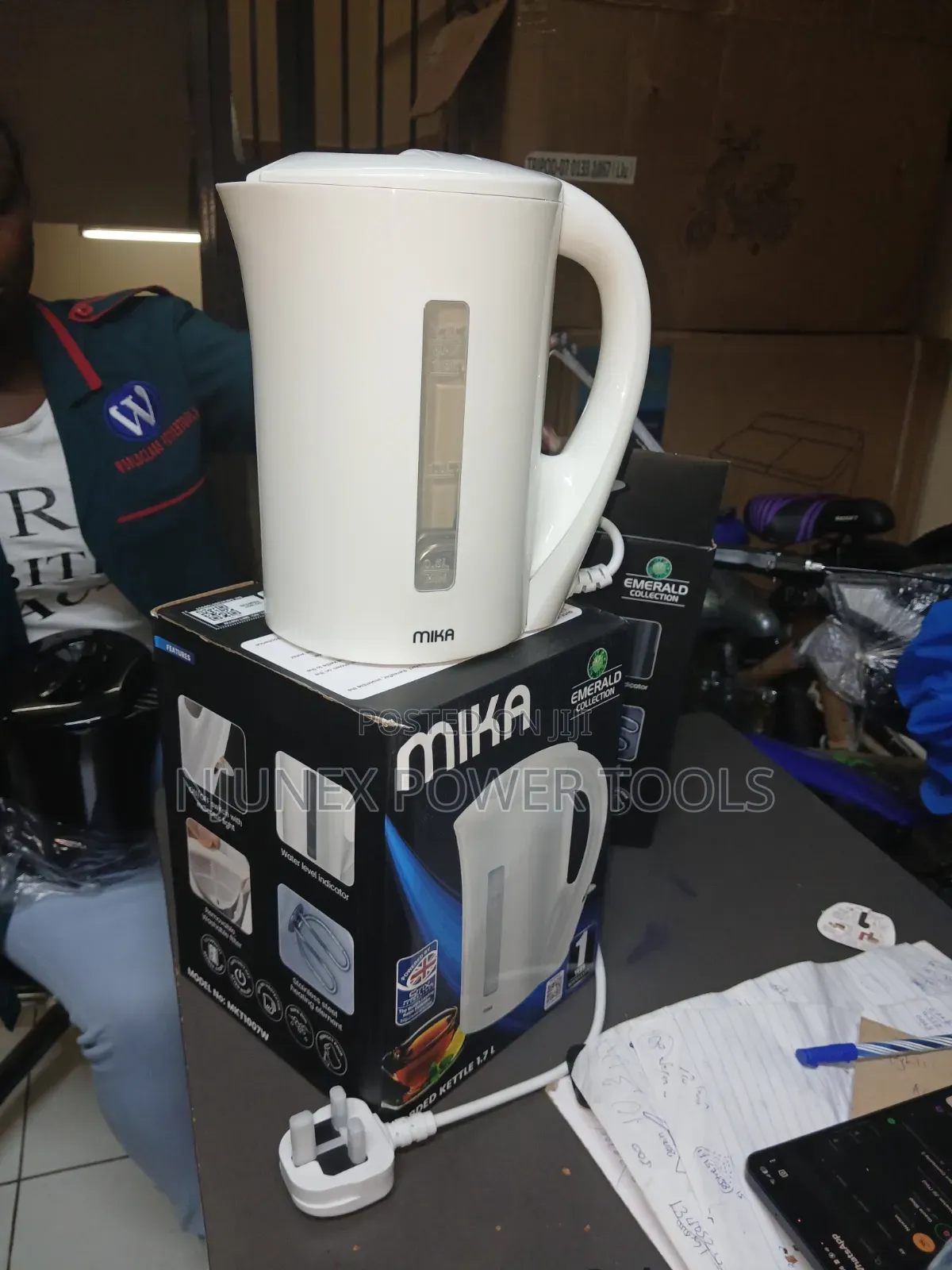 Mika 1.7L Corded Electric Kettle (Model MKT1005W)
