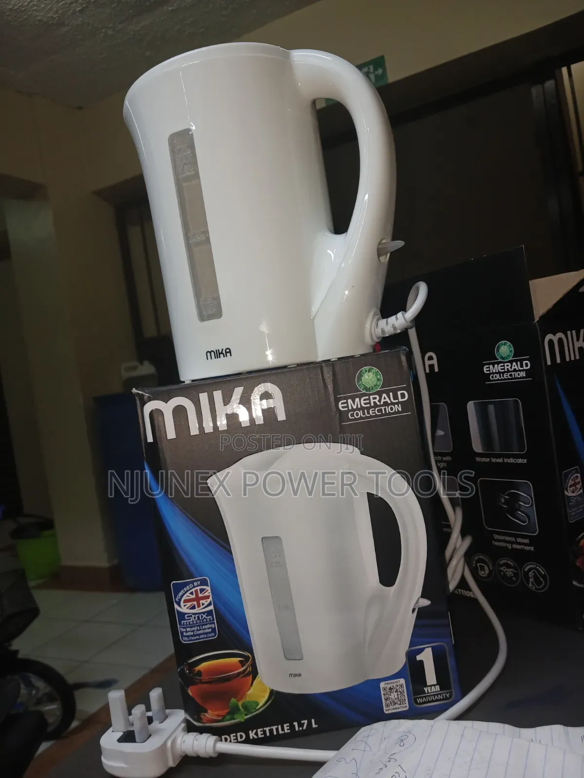 Mika 1.7L Corded Electric Kettle (Model MKT1005W)