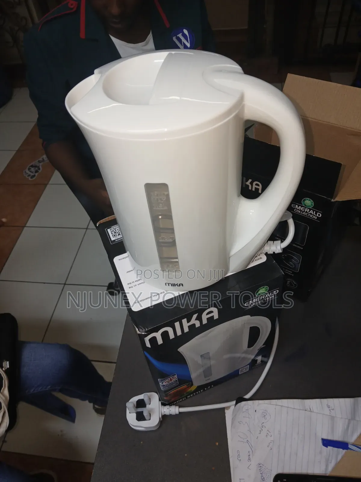 Mika 1.7L (Model MKT1005W) Corded Electric Kettle
