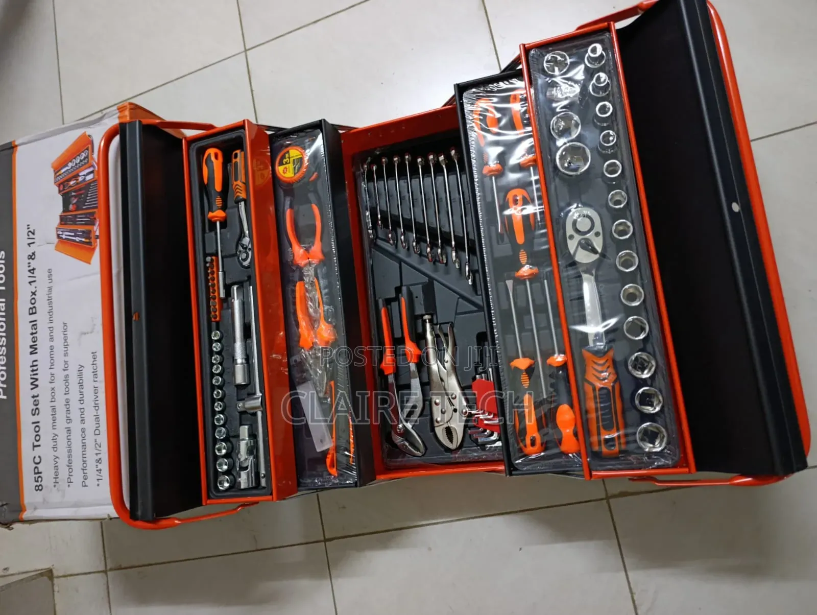 85pcs Foldable Mechanical Toolbox