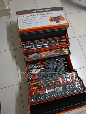 85Pcs Heavy-Duty Foldable Mechanical Tool Box
