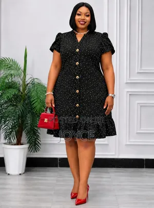 Dotted Floral Dress