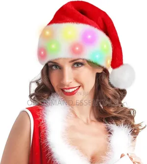 Santa Hat With Led Light