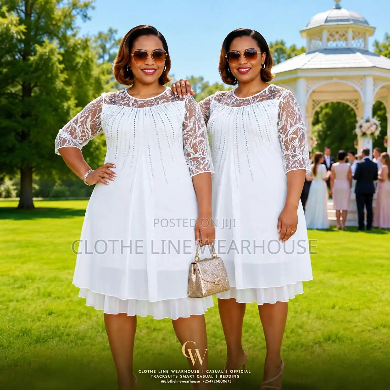 Chiffon - Lace Yoke