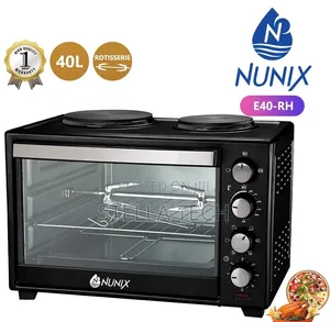 Nunix 4 Knob Settings 40 Litres Electric Rotisserie Oven
