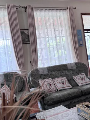 Cream and Pink High Quality Curtains and Sheers for Hooks