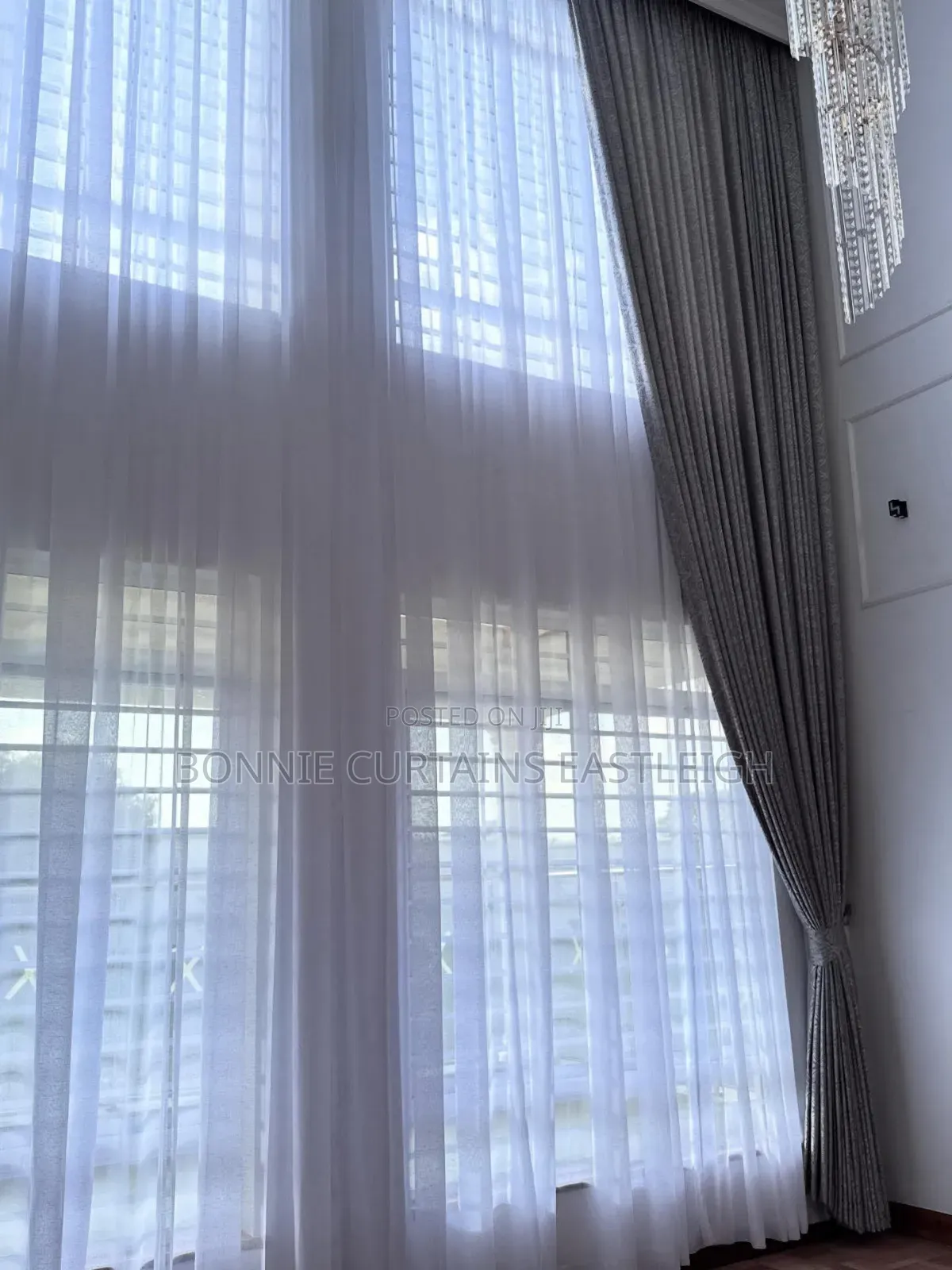 Harsh Gray Curtains and Sheers With Hooks