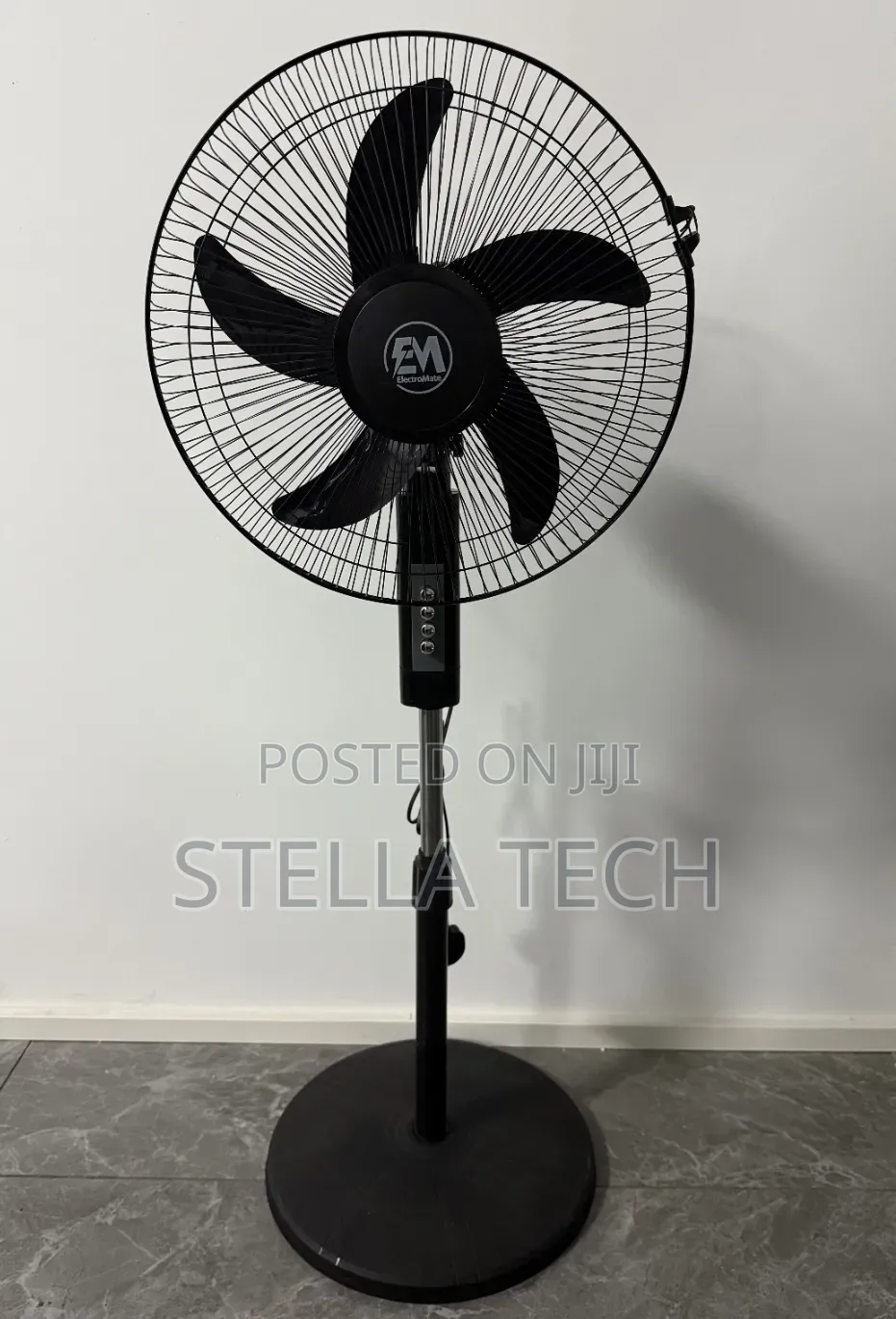 Black 16 Inches Electromate Electromate Standing Fans