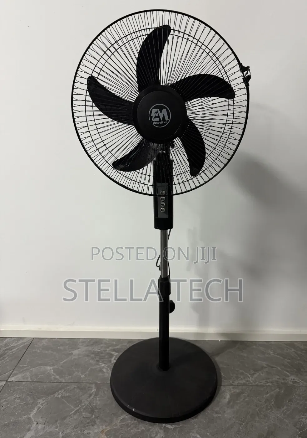Black 16 Inches Electromate Electromate Standing Fans