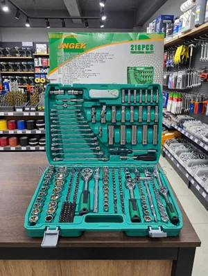 216-Piece Mechanic Wrench and Socket Tool Kit Chrome Vanadium Set
