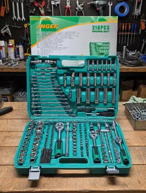 216-Piece Mechanic Wrench and Socket Tool Kit Chrome Vanadium Set
