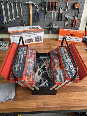 85-Piece Professional Tool Set With Metal Cantilever Box