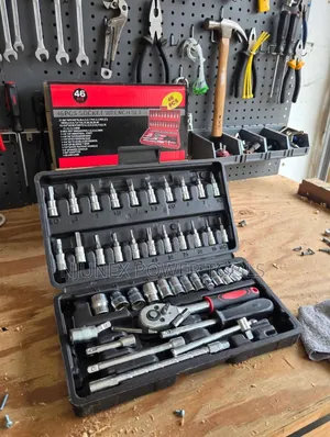 46-Piece 1/4-Inch Drive Socket Ratchet Wrench Set
