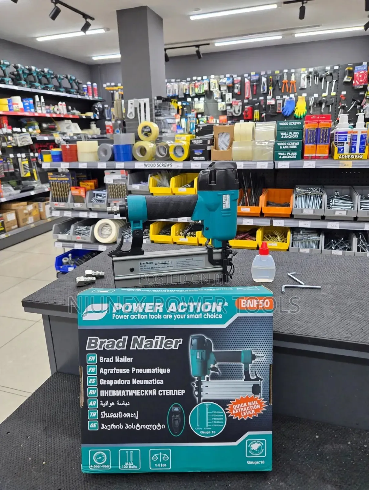 Power Action BNF50 Pneumatic Brad Nailer