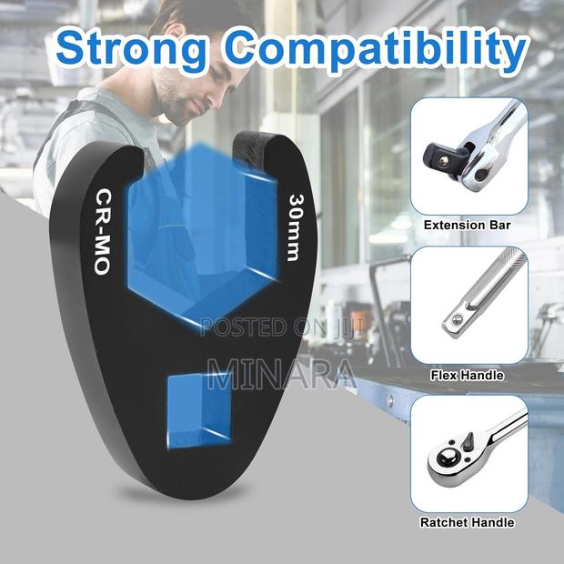 19 Pcs, Crows Foot Spanner Set,8-32mm Crowfoot Flare Nut Wrench Kit - thumbnail 3
