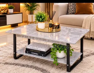 Imported Marble Top Coffee Table With Bottom Shelf. We Deliver!