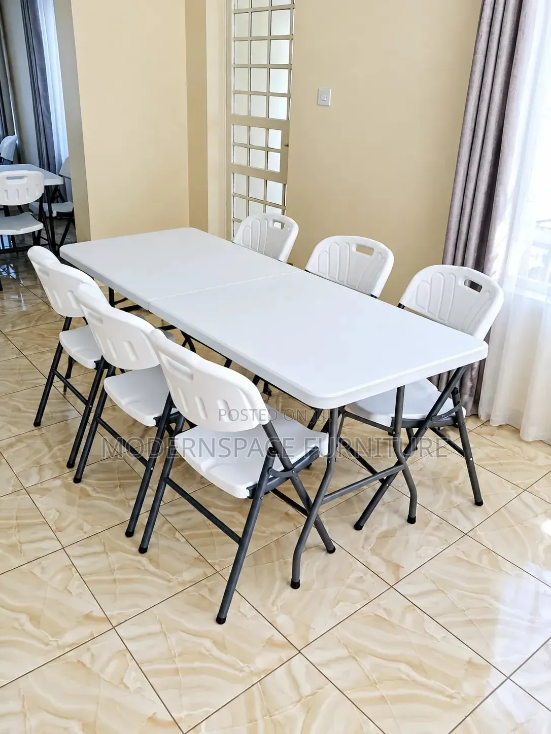 Portable Dining & Event Foldable Table and Chairs