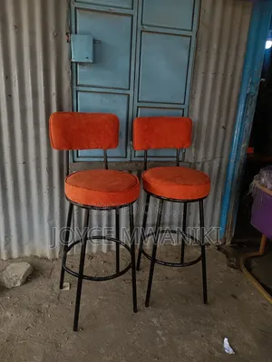 Counter Stools or Kitchen Island Stools, Orange Colour