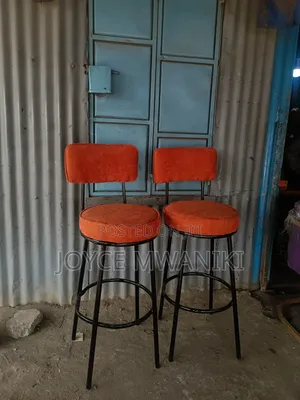 Counter Stools or Kitchen Island Stools, Orange Colour