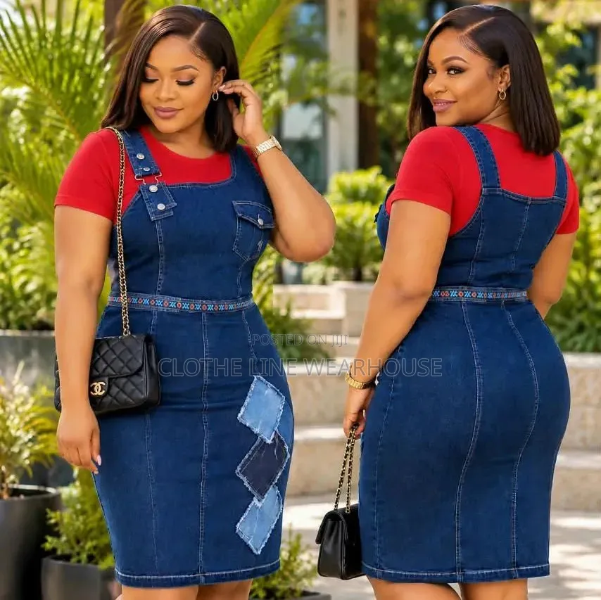 Denim Dungaree Dress