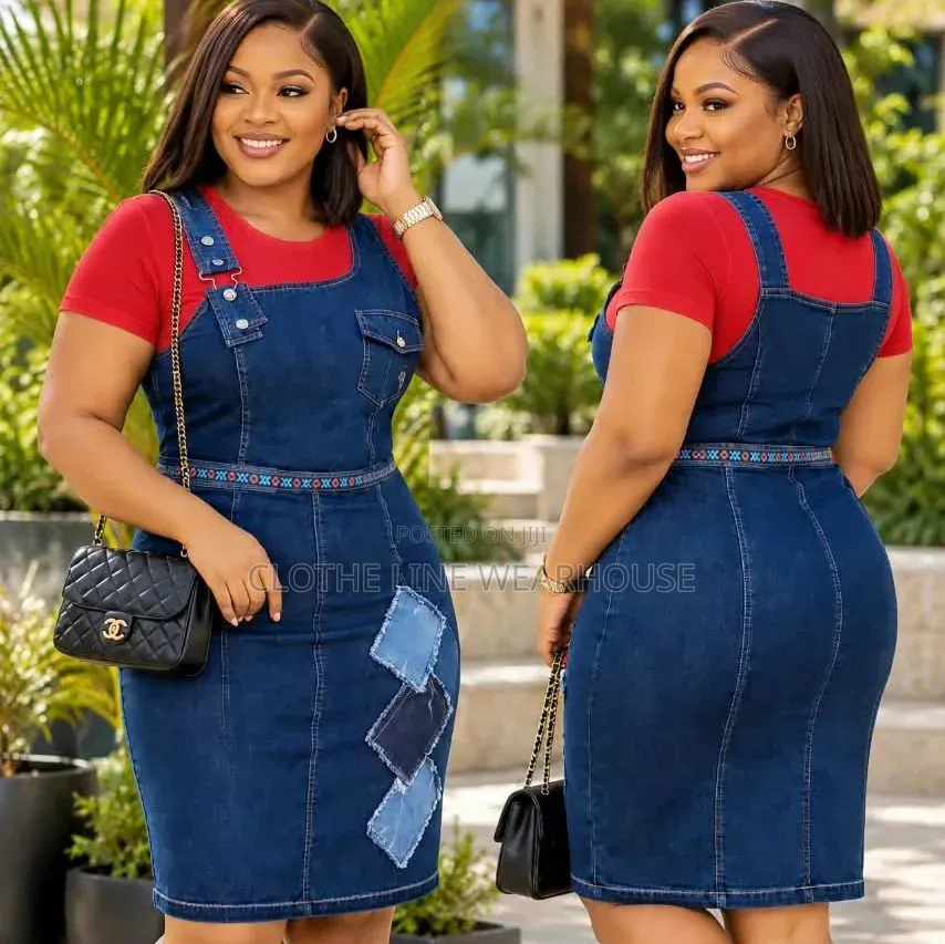 Denim Dungaree Dress