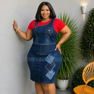 Denim Dungaree Dress