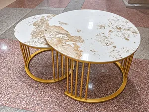 Gold Marble Nesting Coffee Tables
