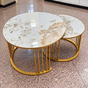 Gold Marble Nesting Coffee Tables